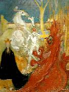Carl Larsson sankt goran och draken painting